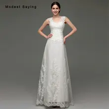 Elegant White Mermaid V Neck Lace Wedding Dresses 2017 with Illusion Back Formal Women Long Bridal Gowns vestido de noiva sereia