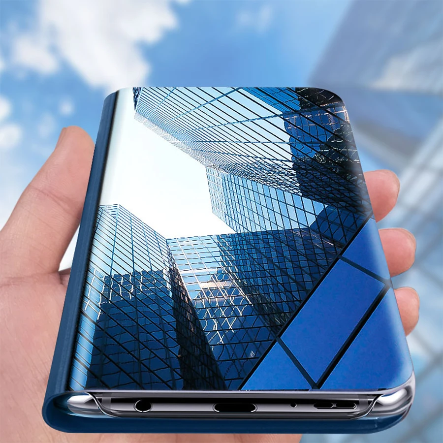 

Smart Mirror Flip Phone Case For Samsung Galaxy A30 A40 A50 A70 S10 S8 S9 Plus S10e A7 A9 A6 A8 Plus J6 J8 2018 Note 8 9 Case