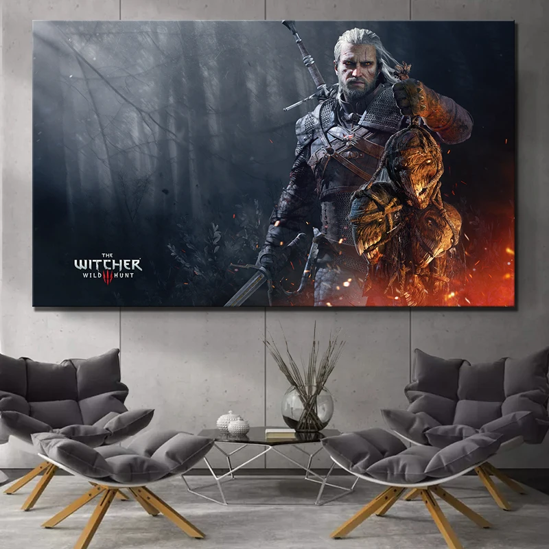 

Modular Pictures Canvas Prints Wall Art The Witcher 3 Wild Hunt Geralt of Rivia Video Game Poster Modern Home Bedroom Decoration