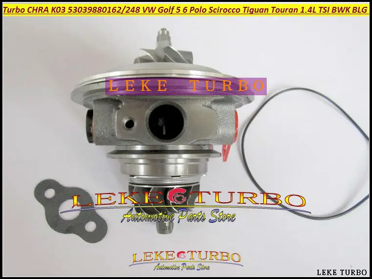 Turbocharger cartridge CHRA K03 53039880248 53039880162 For VW Golf 5 6 Polo Scirocco Tiguan Touran 1.4L TSI BWK BLG CAVB 170HP (1)