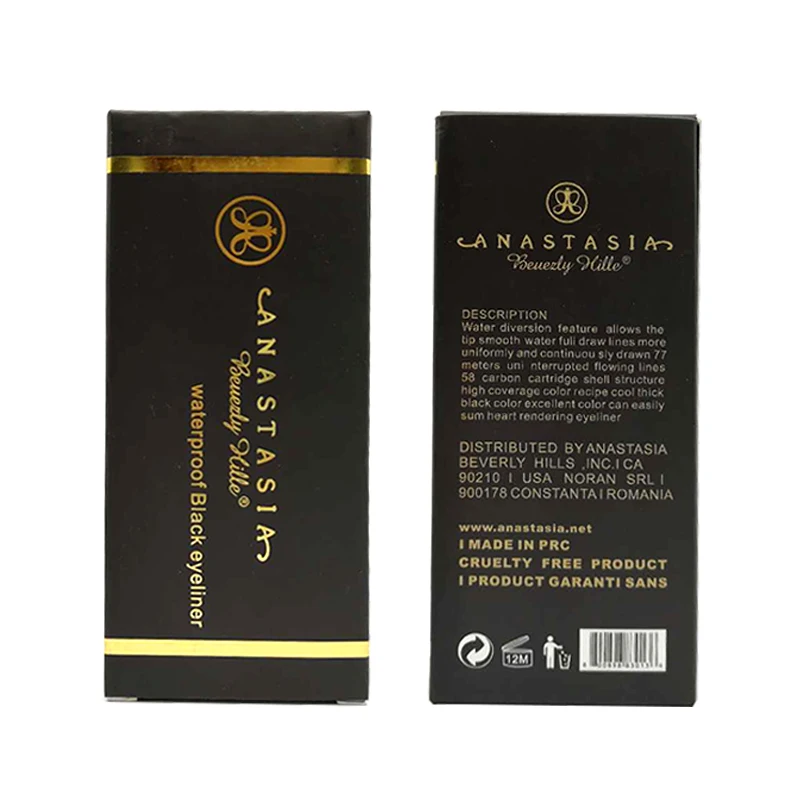 2019 Anastasia Beverly Hills Black Eye Liner Waterproof Liquid Eyeliner Make Up Long Lasting Eye Liner Pencil Makeup Tools