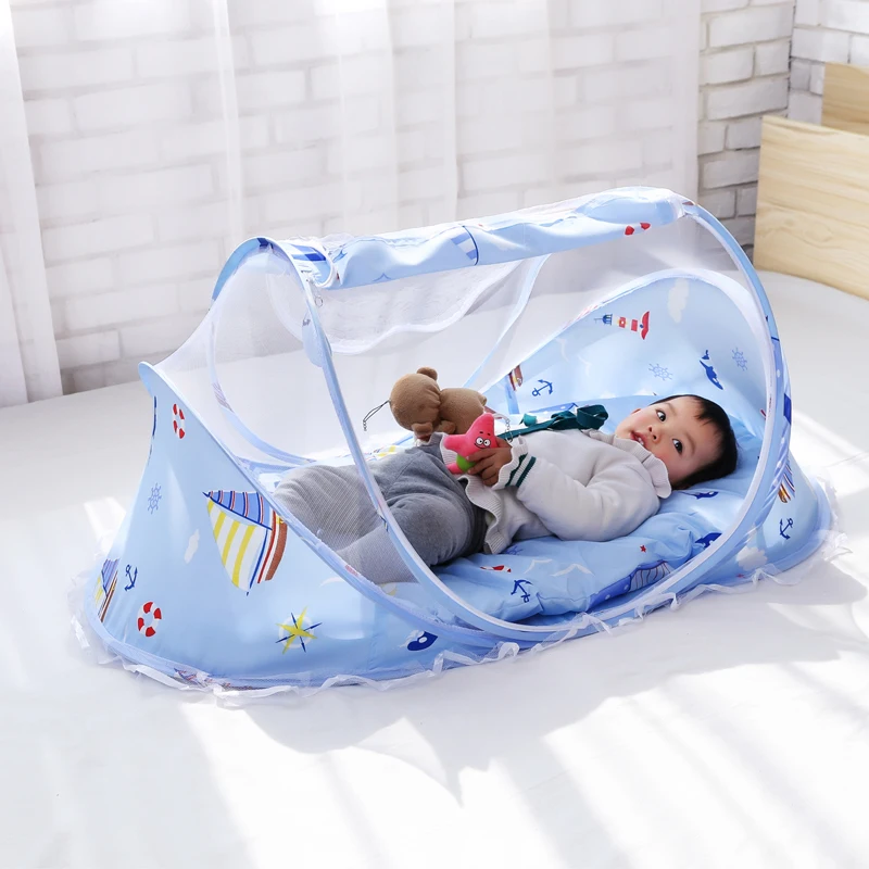Moustiquaire Pour Lit De Bebe Pliable Tente D Insecte Fermeture Eclair Multifonction Coussin De Couchage Portable Pour Enfant Aliexpress