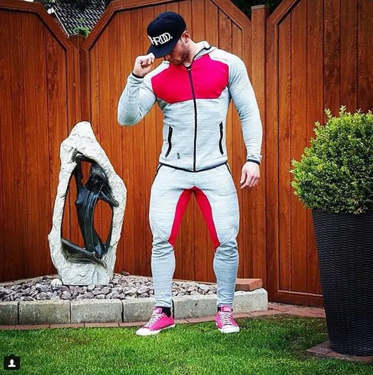 Gymshark Hoodies Tracksuit Men Bodybuilding Fitness Hoodie Jogger Sweatshirts Gym Masculina Hombre Coat Muscle Men's Sportswear (6)