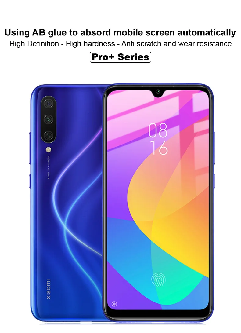 IMAK полная Защита экрана для Xiaomi mi 9 Lite закаленное стекло Xiaomi mi 9 Lite пленка для экрана для xaomi mi 9 Lite стекло mi 9 Lite