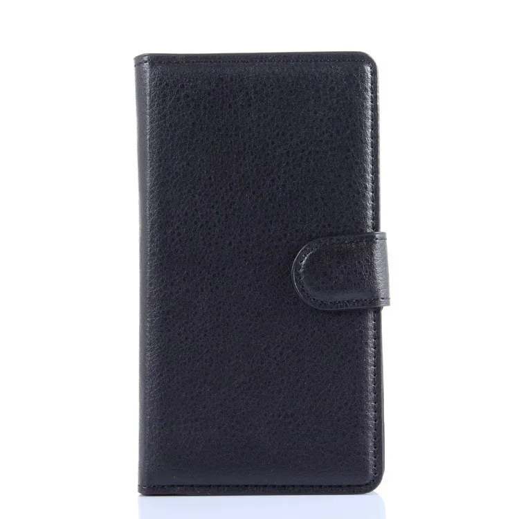 Кожаный чехол-бумажник для samsung Galaxy ACE 3 III S7270 S7272 S7275 GT-S7272 GT-S7270 откидной Чехол для телефона из ТПУ с отделениями для карт - Цвет: Черный