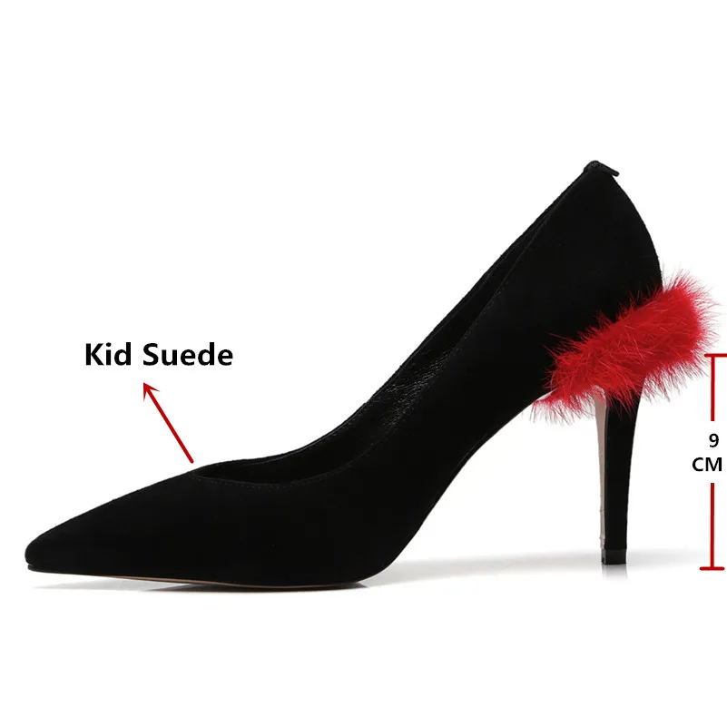 FEDONAS Sexy Women Pointed Toe Pumps Fur Wedding Party Night Club Pumps Ladies High Heeled Suede Shoes Woman New Platfroms Pumps FEDONAS Sexy Women Pointed Toe Pumps Fur Wedding Party Night Club Pumps Ladies High Heeled Suede Shoes Woman New Platfroms Pumps