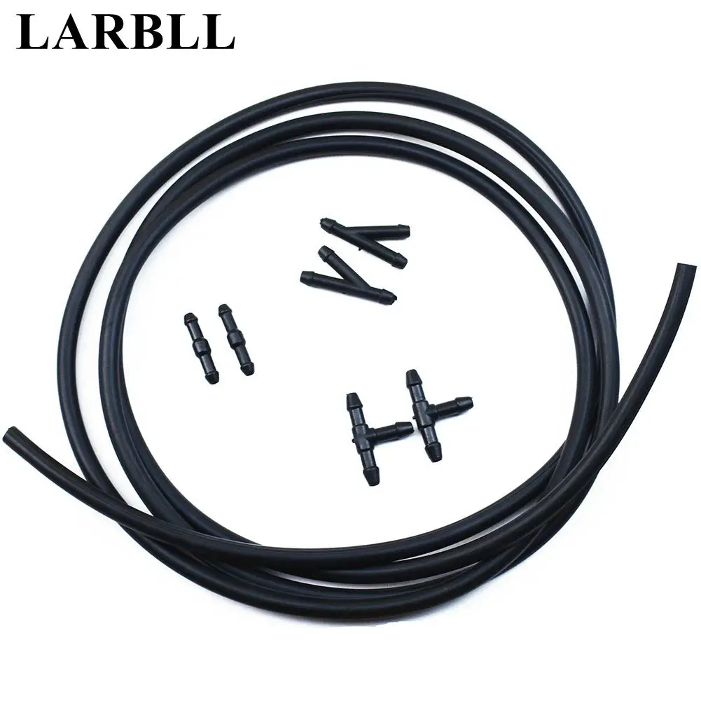 

LARBLL 7Pcs/Set Windshield 200CM Universal Cars SUV Pickup Truck Wiper Water Jet Nozzle Hose kit with Connector For Ford VW KIA
