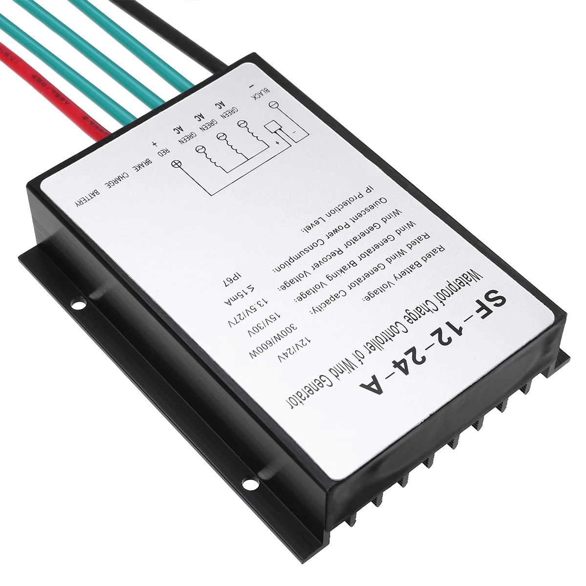 1pcs 12V/24V 600W Waterproof  Wind Turbine Generator Charge Controller Charger Regulator Wind Controller