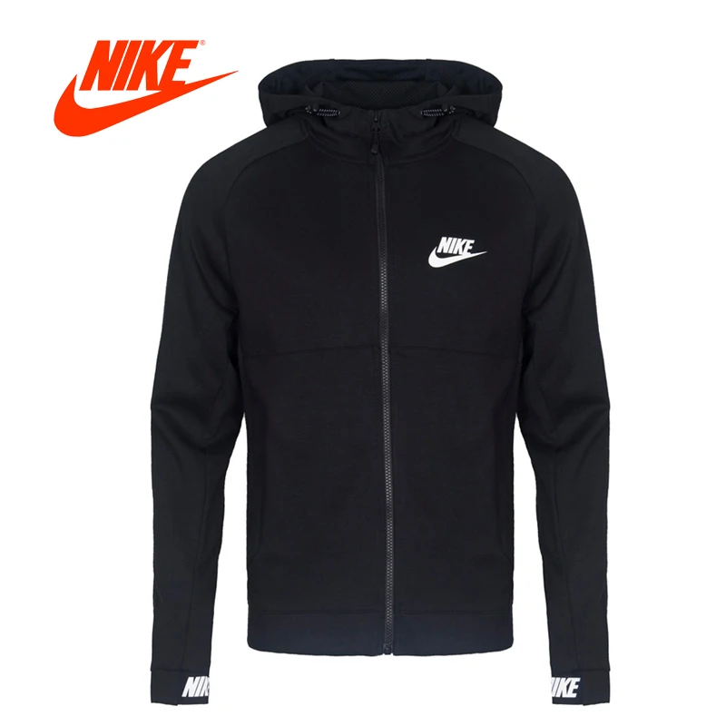 

Original New Arrival Official NIKE NSW AV15 HOODIE FZ FLC Men's Jacket Hooded Sportswear 861743-010
