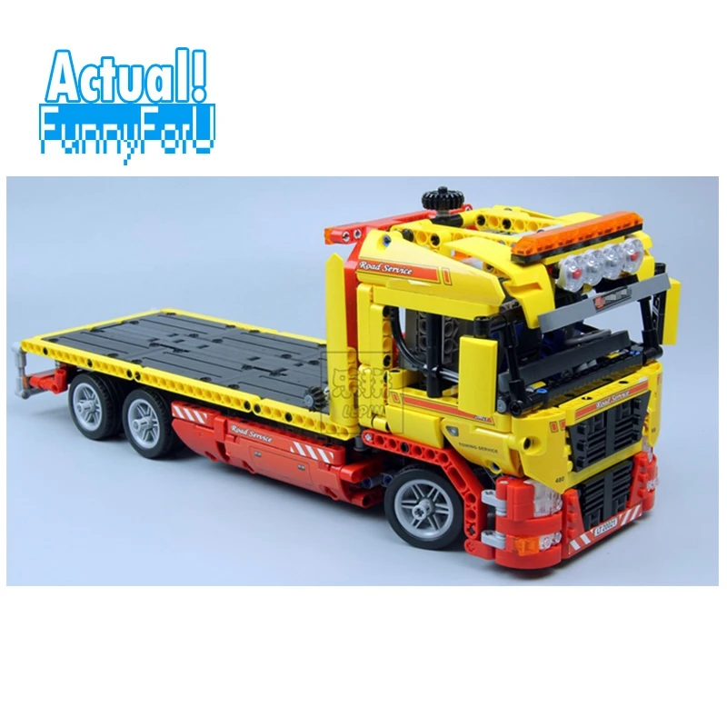 

LEPIN 20021 Flatbed Truck Technic Model Building Block Bricks Toys Enlighten For Boys oyuncak 1143PCS Compatible legoINGly 8109