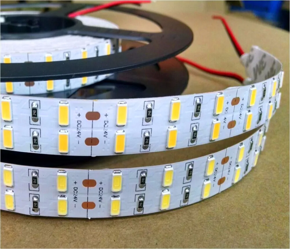 Акция! Гибкая светодиодная лента DC24V 5630 SMD 5 м 16 футов 600LED Не водонепроницаемая