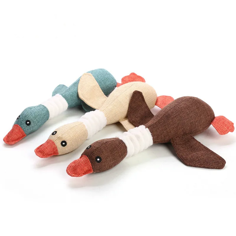

Fleece Lovely Cat Dog Pet Toy Cat Puppy Animals Squirrel Plush Cartoon Bite Cloth Wild Goose Health Interactive Squeak Chew Toys