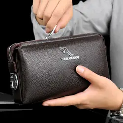 112918 новая популярная мужская сумка мужской большой бумажник с застёжкой-молнией