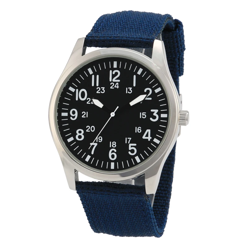 

Men Watch Quartz Blue Nylon Band Business Sport Simple Relogio Masculino Watchband Wristwatch Drop Shipping