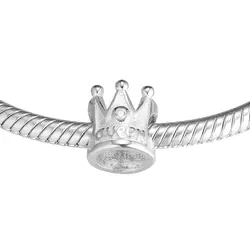 Подходит для Pandora Charms браслеты бусины в виде корон 100% 925 пробы-серебро-ювелирные изделия Бесплатная доставка