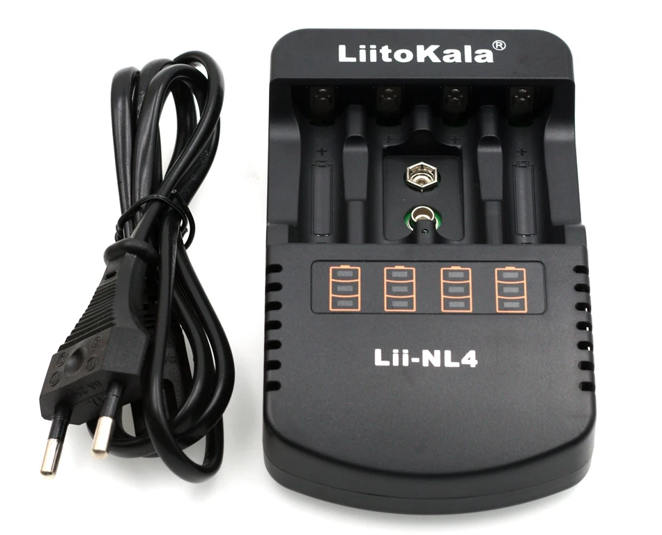 Новинка liitokala Lii-NL4 многофункциональное зарядное устройство 1,48 V-1,5 V никель-металл-гидридный AA/AAA 9 V зарядное устройство DC 12V 1A. Переменного тока