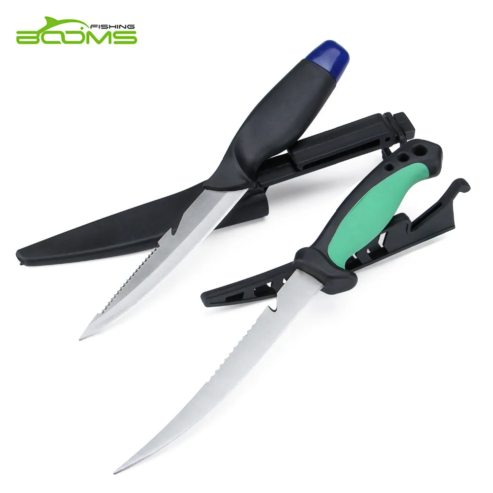 

Booms Fishing FK2 Fishing Knife 2 Pieces Stainless Steel Paring Knife Fish Knife Fillet Floating