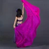 100% soie Performance danse couleur unie Texture légère voile châles femmes écharpe Costumes accessoires danse du ventre voiles 250cm x 110cm ► Photo 3/6
