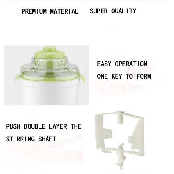 5.Free Shipping Automatic household ice cream machine Small ice cream maker Children ice cream machine Home ice cream machine