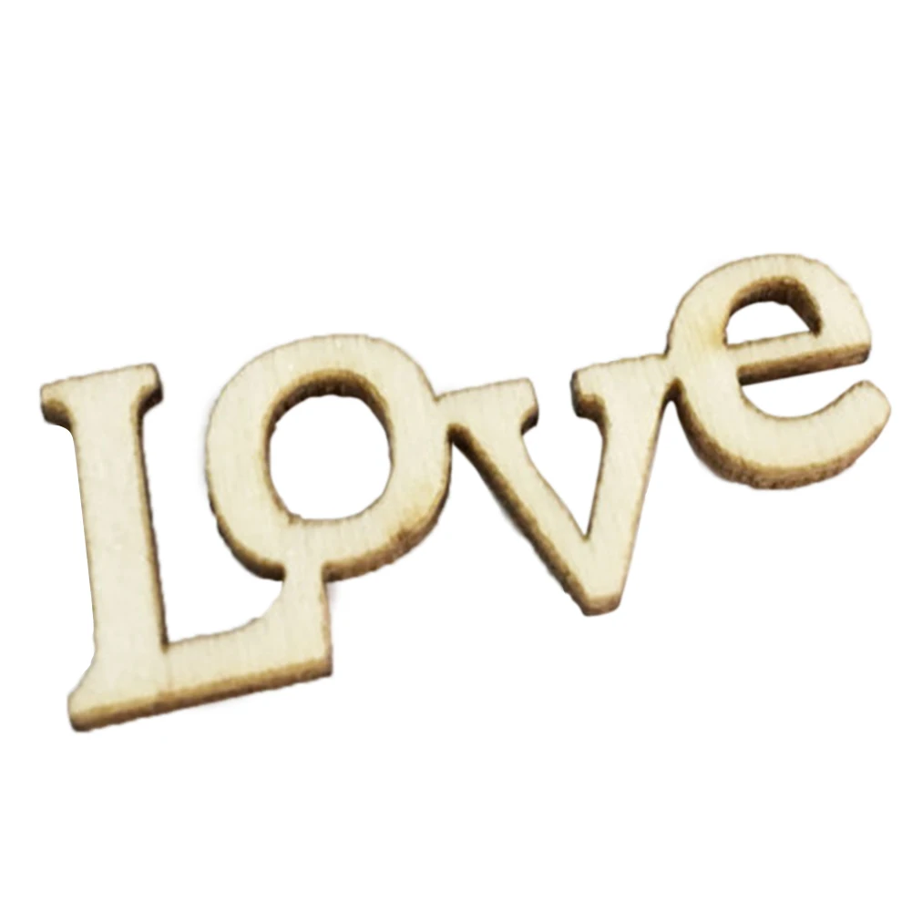 

Gift Decoration Wooden Letters Small Home Scrapbooking Love Letter Handmade Accessory DIY 50PCS Word Party Ornaments DIY Crafts