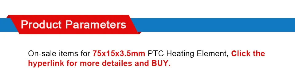 LJXH 2 шт. 75x15x3,5 мм AC24V/48 V/110 PTC пленка Нагревательный элемент 80/120/210 градусов термистор Керамика осушитель воздуха Электрический нагреватель пластины