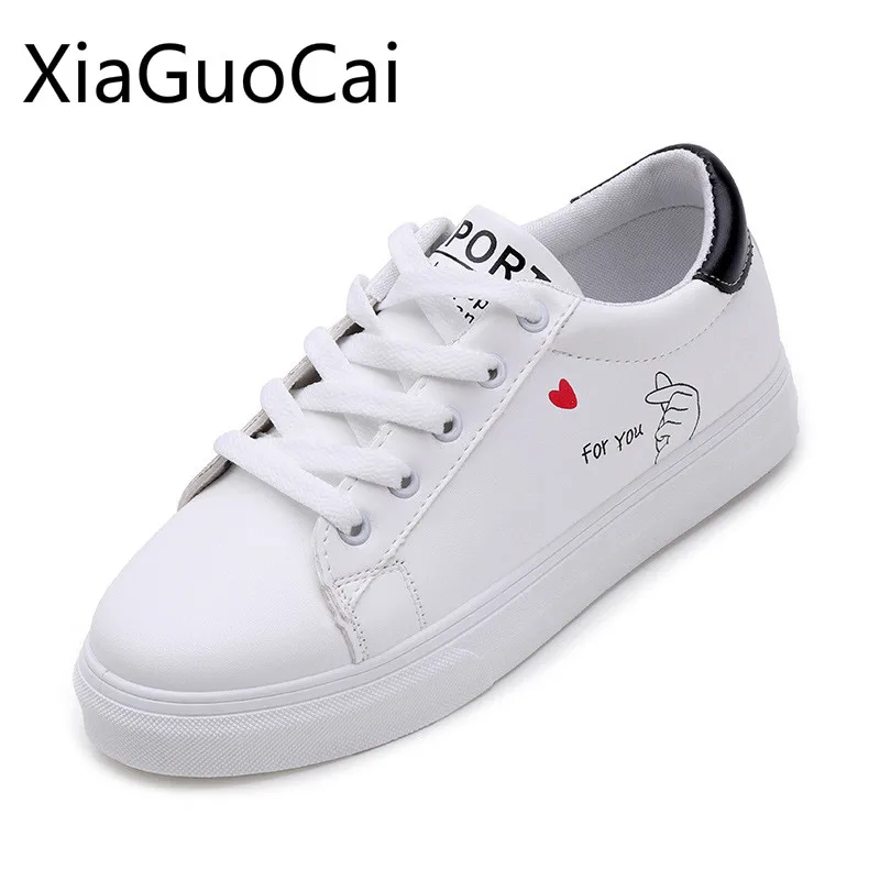 

Street Cute Women Canvas Shoes Spring and Autumn Super Fire Female Flat Shoes Wild Ulzzang Leather Small White Casual Shoes