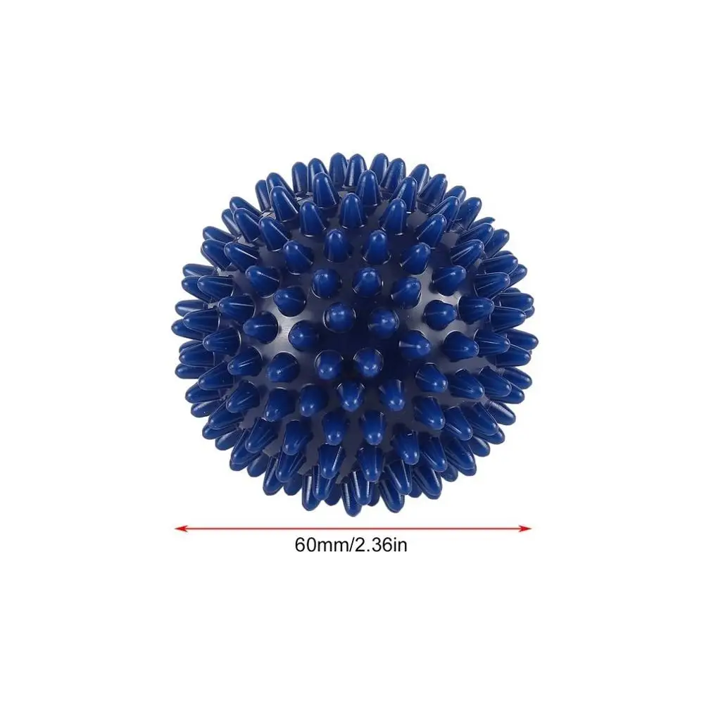1 шт. 6 см ПВХ высокой плотности колючие мяч массаж ног боль и подошвенный фасциит ослабитель лечения шаровой корпус здания фитнес-мячи - Цвет: Синий