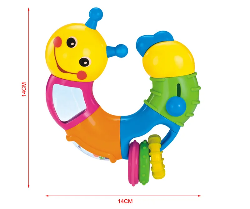 Пластиковый Музыкальный детский сад, милые игрушки в форме насекомых и насекомых, детские развивающие погремушки для детей раннего возраста