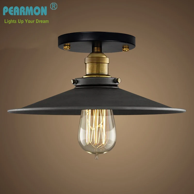 Goede Vintage Retro Plafondlamp Loft Industri euml;le Edison Lamp Metalen Licht Land stijl Blaker Lamp Armaturen Amerikaanse Stijl Goede Licht