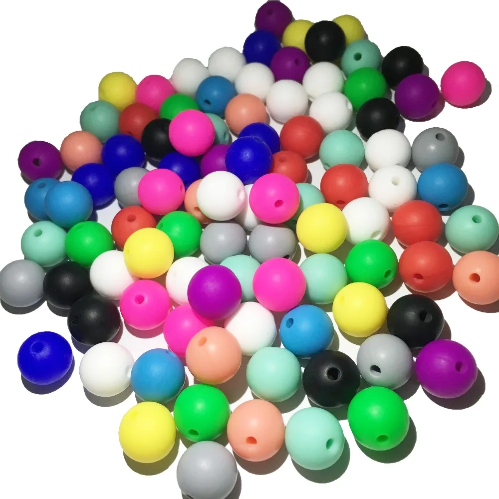 10MM sizes New Silicone decorating beads Baby chewing beads DIY