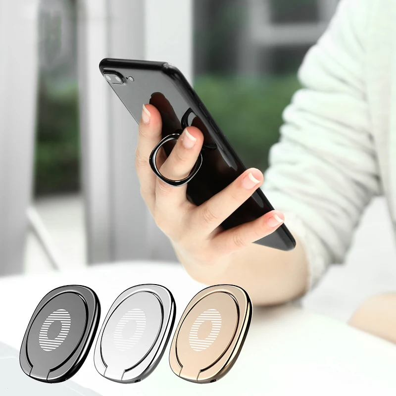 Роскошный общий телефон Подставка для samsung Xiaomi металлический палец кольцо держатель для iPhone X XR подставка для мобильного телефона на палец крепление поддержка