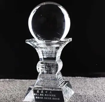 

21-33cm Crystal ball office Feng Shui home creative decoration