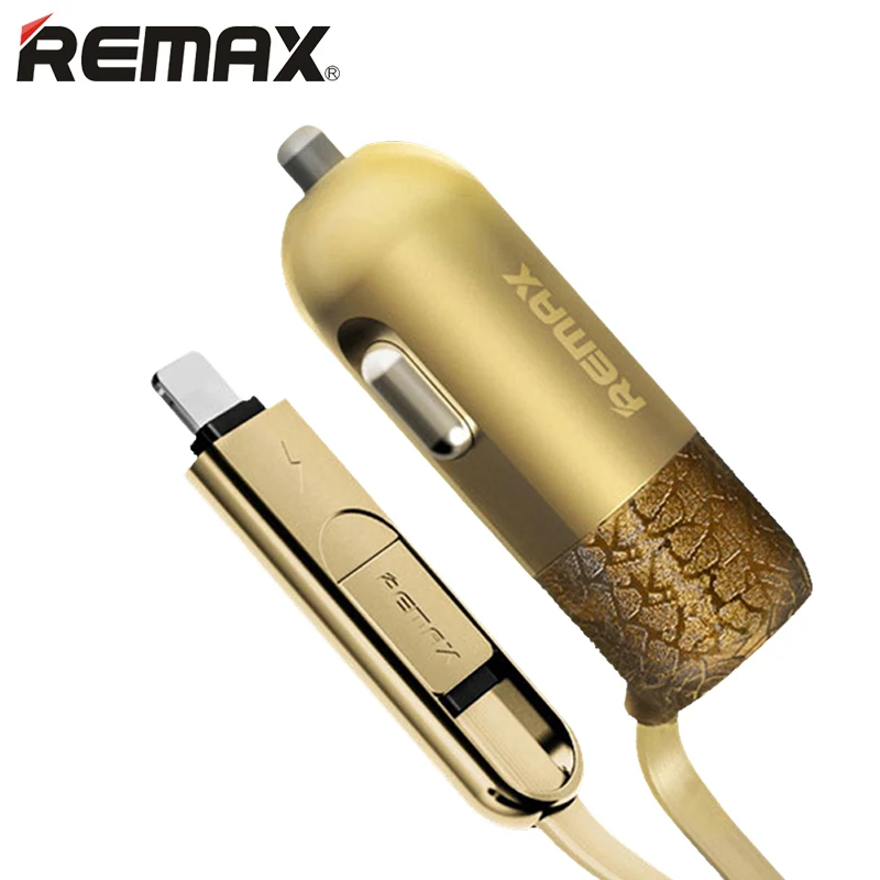  Remax USB Car Charger Cable For iPhone 6 7 8 Plus X iPad 5V/3.4A Quick Charger Micro USB Cable For 