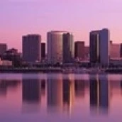 USA  California  San Diego  twiilight Poster Print (36 x 12)