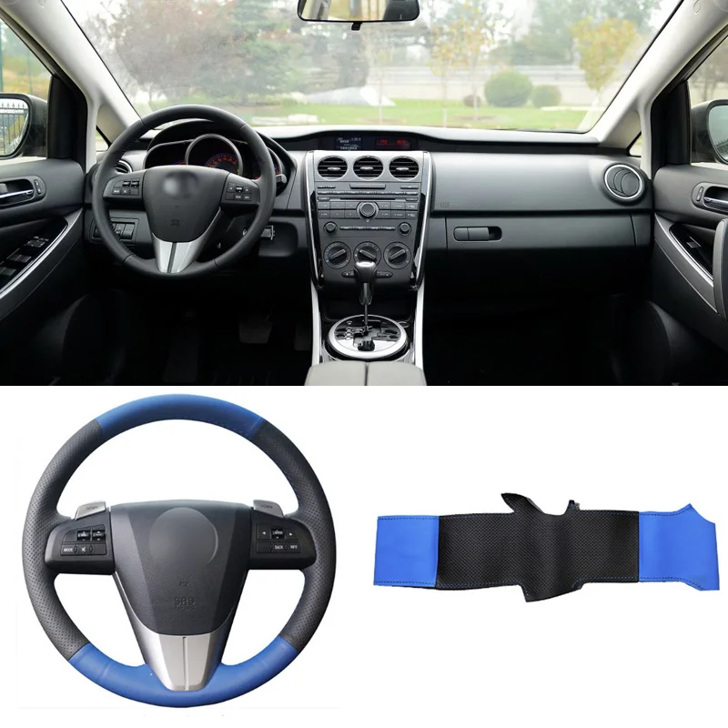 

Brand New DIY Sewing-on PU Leather Steering Wheel Cover Exact Fit For Mazda 3 2011-2013 Mazda CX-7