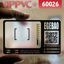 60026 модные визитные карточки-матовые лица прозрачная карта тонкий 0,36 мм