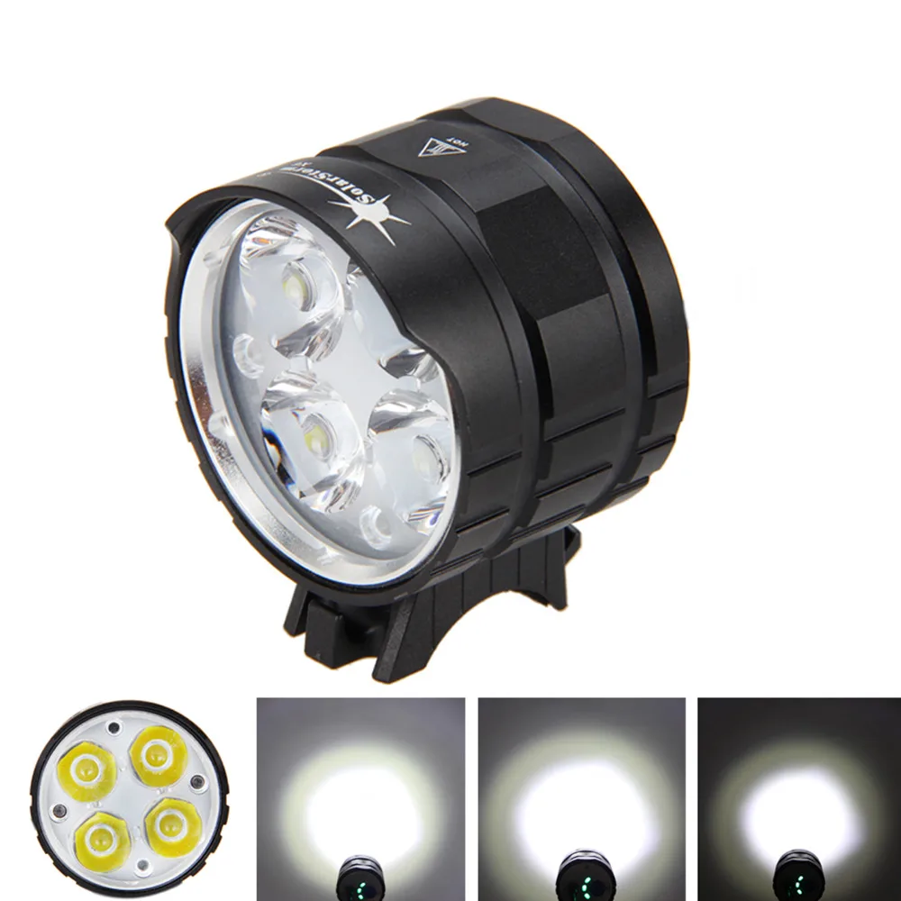 Best 2000 LM 4x XML T6 SolarStorm Bike LED Light Front Cycling Light Power Bank With 6400mAh Battery AC Charger Bike Accessories 2 Best 2000 LM 4x XML T6 SolarStorm Bike LED Light Front Cycling Light Power Bank With 6400mAh Battery AC Charger Bike Accessories 2