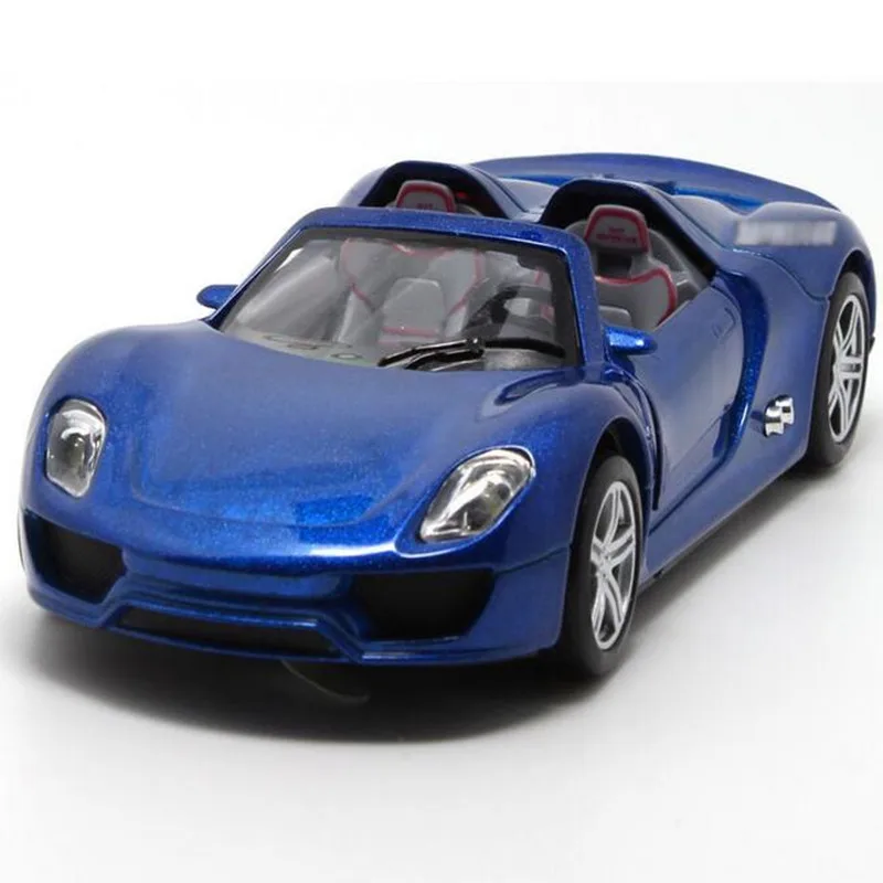 Литая под давлением модель 918 1:32 автомобиля из сплава двери может открываться