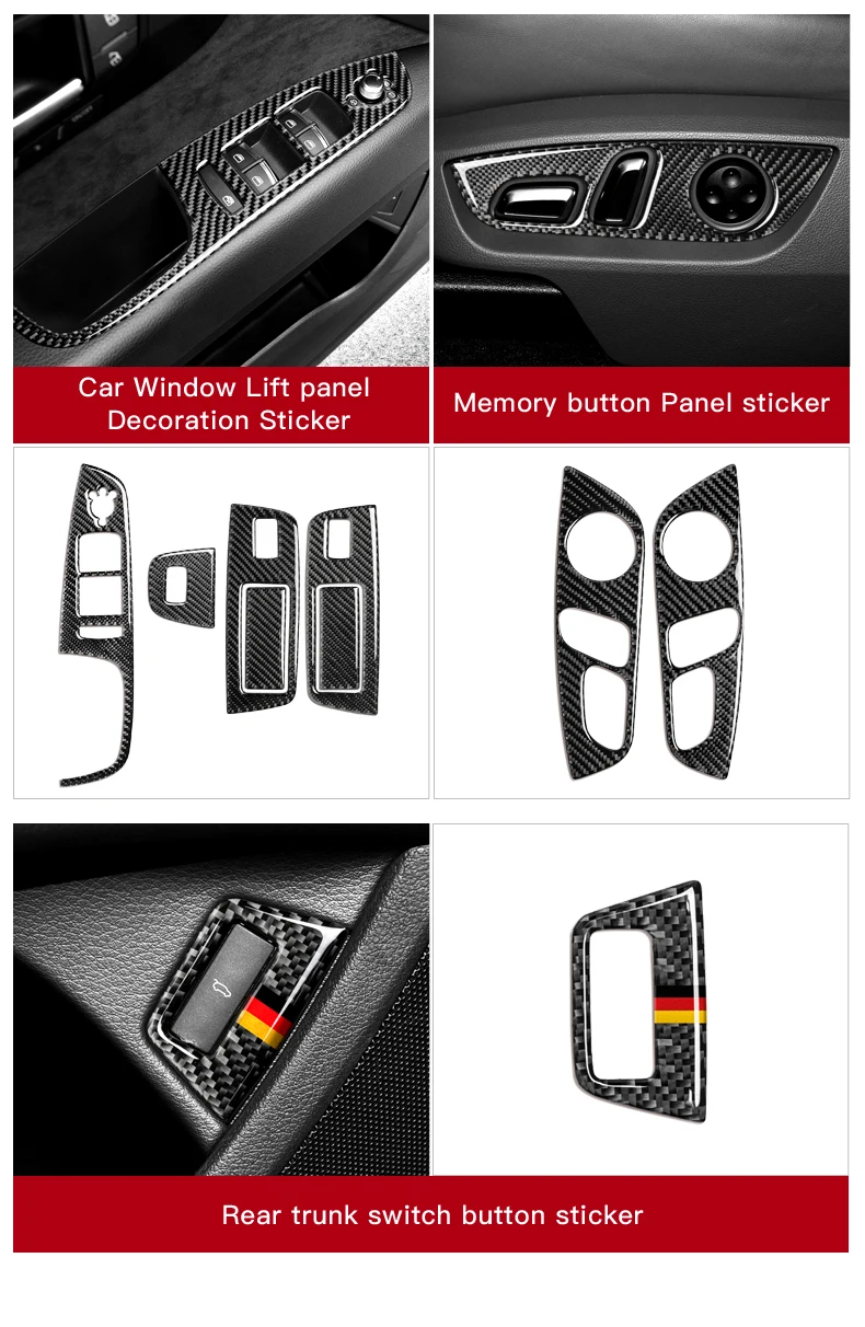 Автомобильная панель переключения передач для украшения интерьера из углеродного волокна защитные наклейки для автомобиля Стайлинг для Audi Q7 4l 2008- Аксессуары