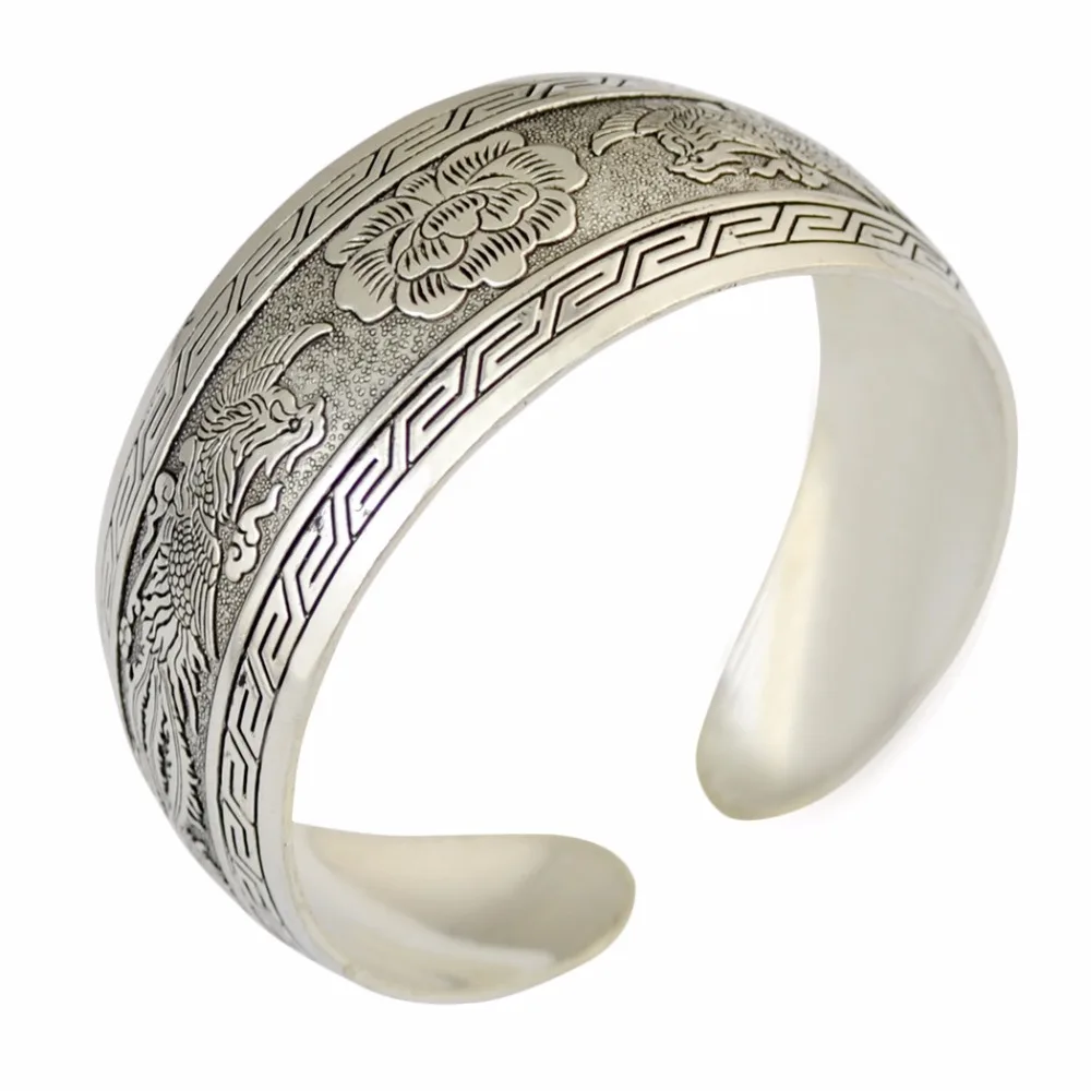 

Fashion Gypsy Geometric Big Statement Open Cuff Bangle Silver Metal Women Charm Turkish Bracelets Party Jewelry bijoux Gift