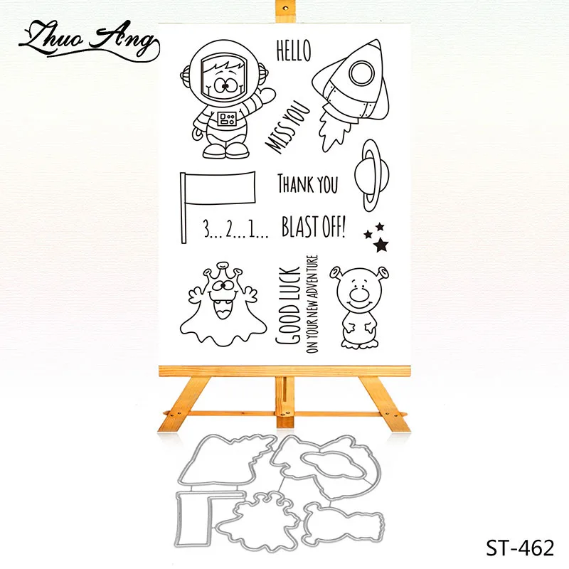 

Zhuoang Clear Stamps / Silicone Seals and cutting dies for DIY scrapbooking photo album die cutter STCD-462