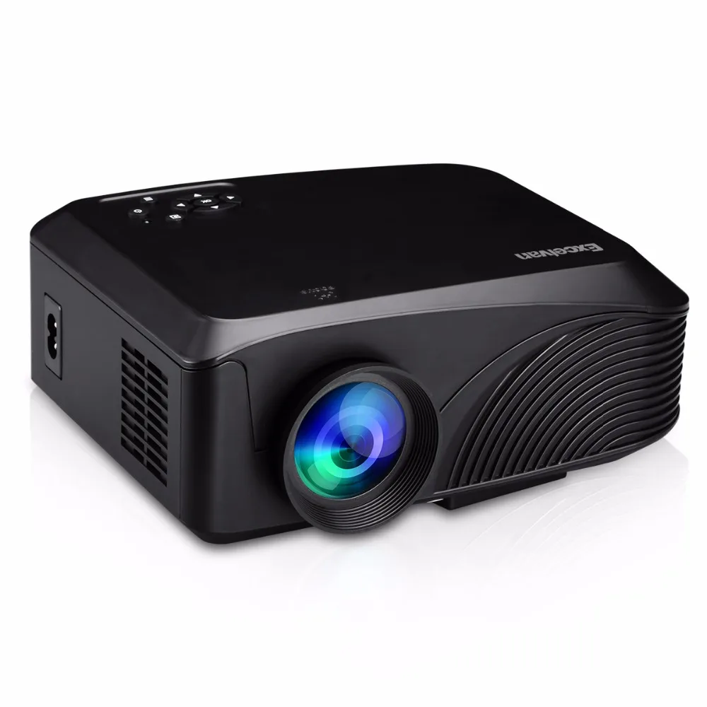 Excelvan LED4018 Портативный 1200 люмен 800*480 макс 1080P 130 Дюймов красный синий 3D с HDMI USB VGA AV TF