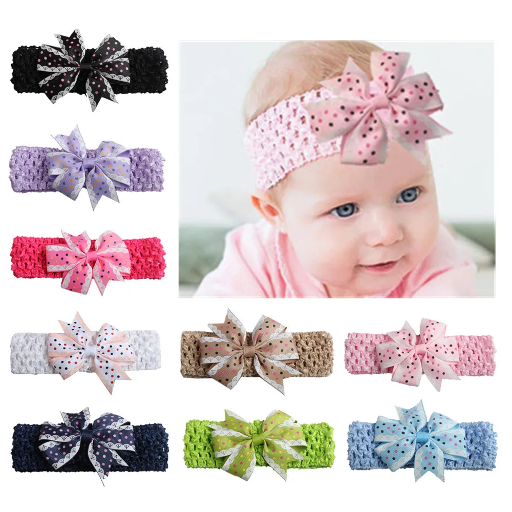 NewMUQGEW High Quality Cute Girls Dots Headband Butterfly Photography