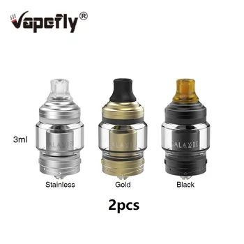 

Original 2pcs Vapefly Galaxies MTL RTA Tank 2ml/3ml Atomizer Feature 8 Airflow Control w/ 5ml Bubble Glass Tube Vs Ammit MTL