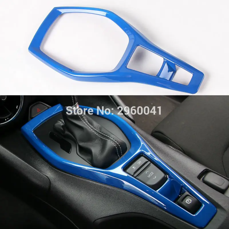 Newest Blue Gears Panel Trim Shift Cover interior Parts Chromium Styling ABS For Chevrolet Camaro 2017 Newest Blue Gears Panel Trim Shift Cover interior Parts Chromium Styling ABS For Chevrolet Camaro 2017