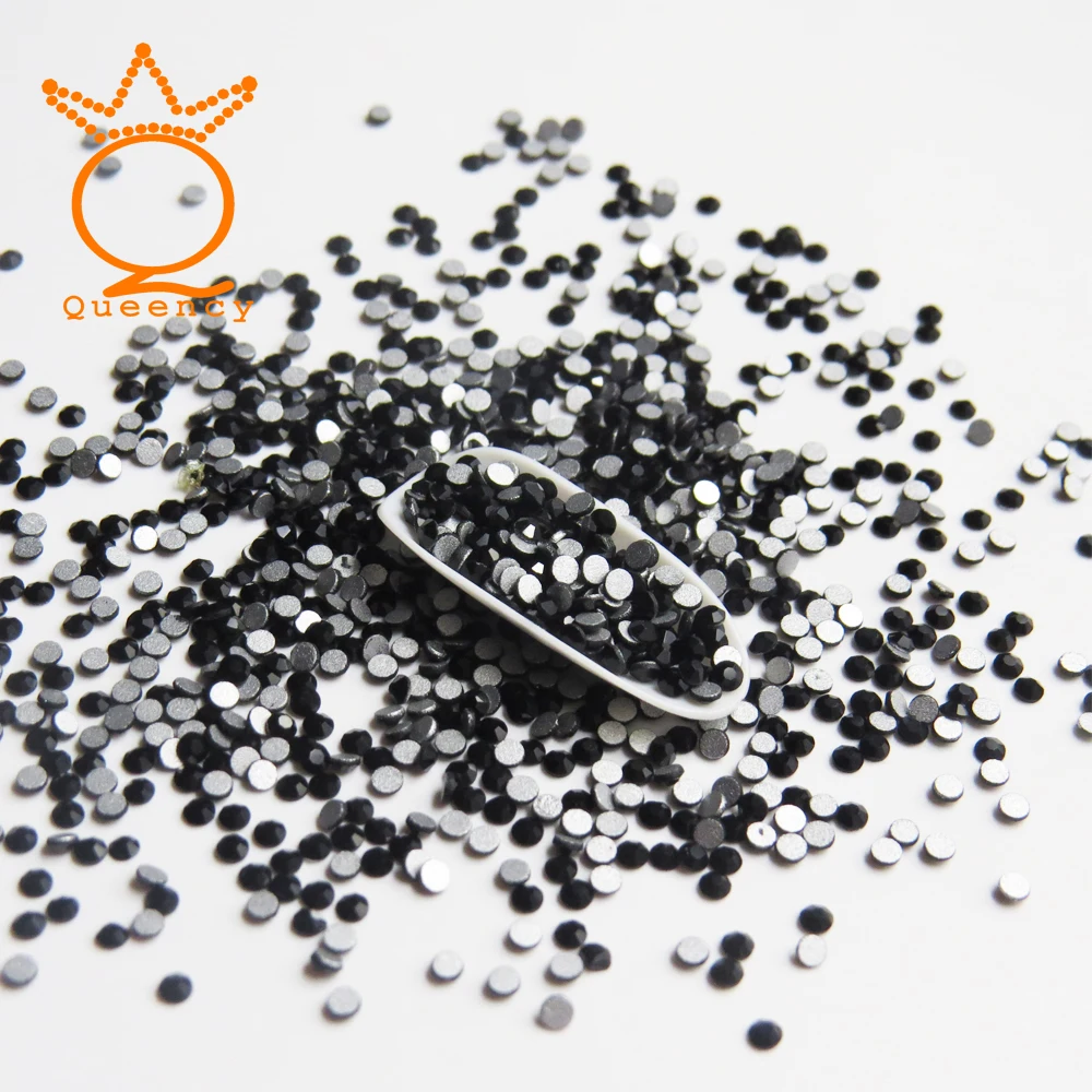 

Jet Color better quality small size nail art Rhinestones,1440 pcs/bag Flat Back for ladies nail art Decorations