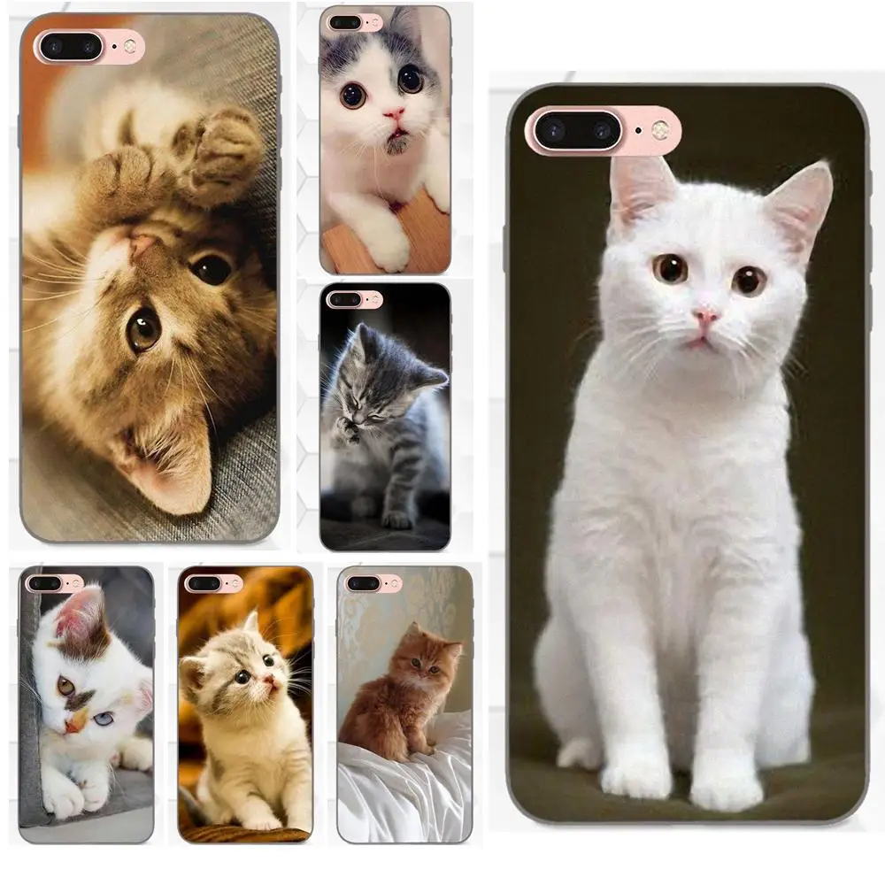 

Little Kitten Cute Cat TPU Cell Bags For Huawei Honor 5A 6A 6C 7A 7C 7X 8A 8C 8X 9 10 P8 P9 P10 P20 P30 Mini Lite Plus