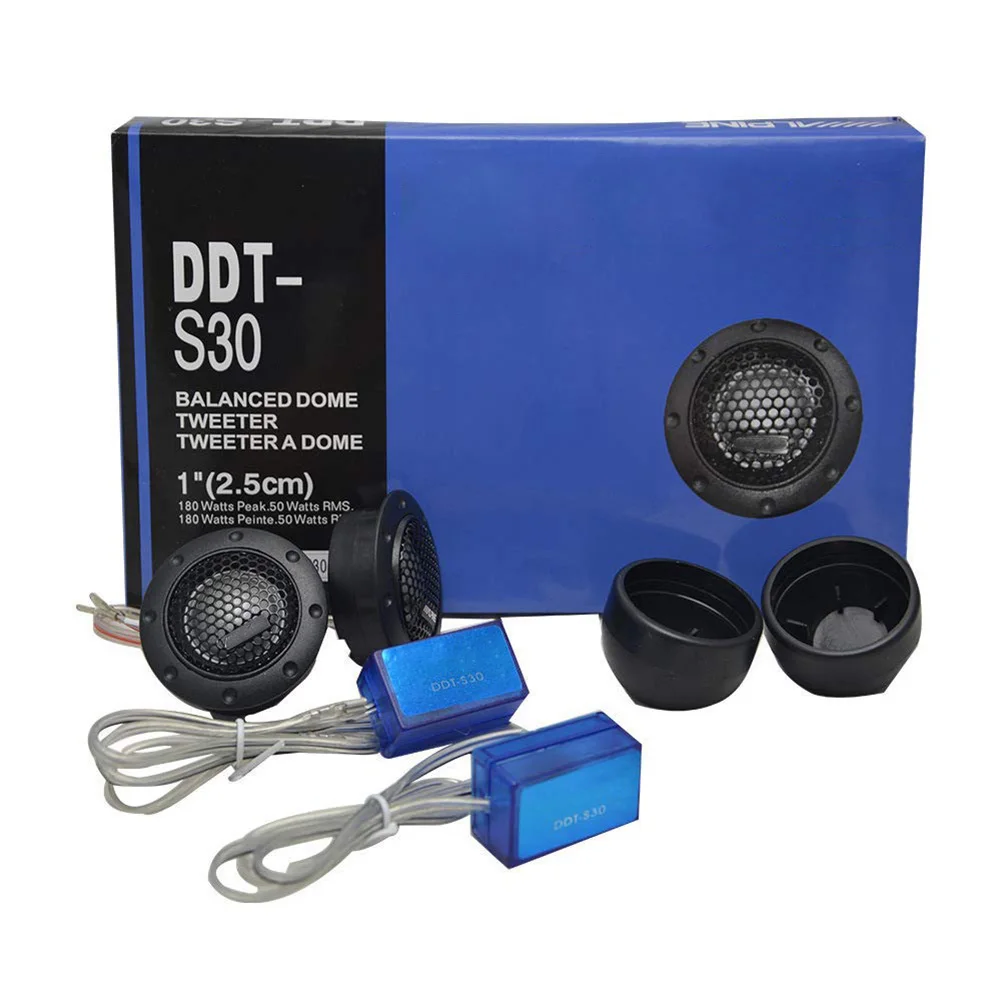 

Tweeter Car Audio Silk Film 180W Car Horn Dome Tweeter Audio Loudspeaker High-Pitched Audio Loudspeaker Car Audio Modification
