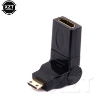 Лидер продаж HDMI Кабель-адаптер разъем 180 градусов 360 градусов Mini HDMI мужчина Тип C HDMI женского