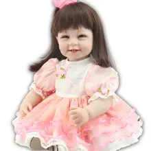 Около 55 см силиконовые куклы reborn baby длу улучшения сна кукла ручной работы Реалистичная игрушка Рождественский подарок для детей дизайн
